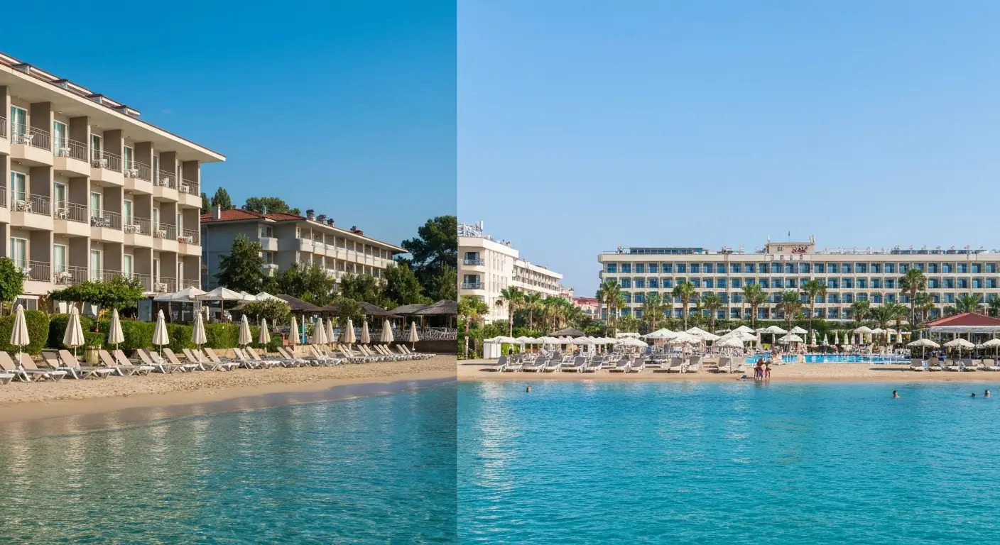 Porównanie bułgarskiej plaży nad Morzem Czarnym i tureckiego resortu na Riwierze Antalyjskiej
