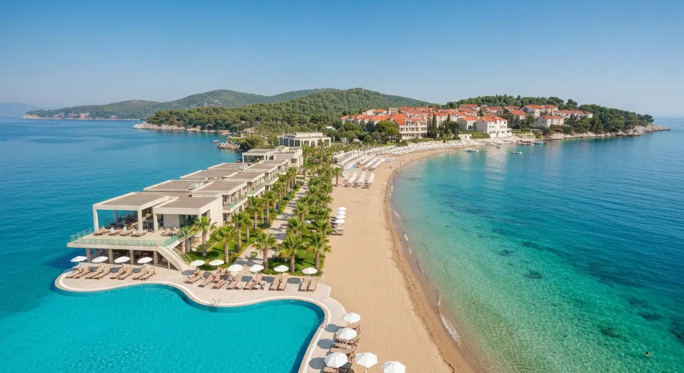 Porównanie tureckiego resortu z basenami i piaszczystą plażą z kamienistym wybrzeżem Dalmacji