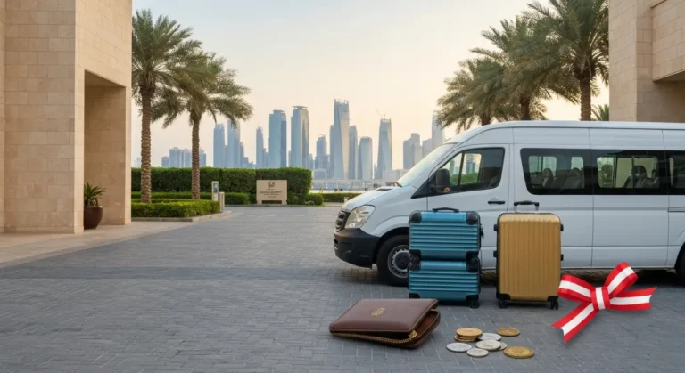 Transfer hotelowy i bagaże przy dubajskim resorcie all inclusive