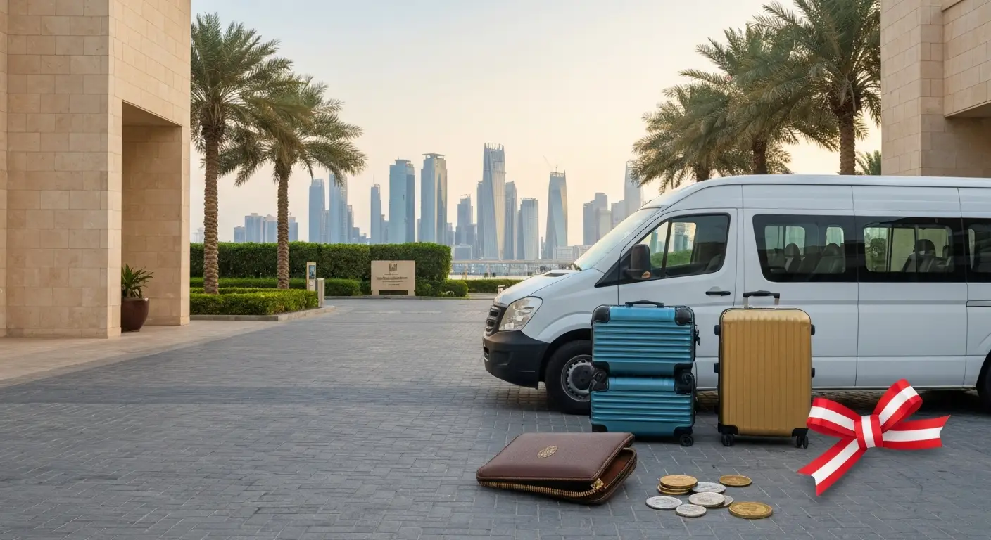 Transfer hotelowy i bagaże przy dubajskim resorcie all inclusive